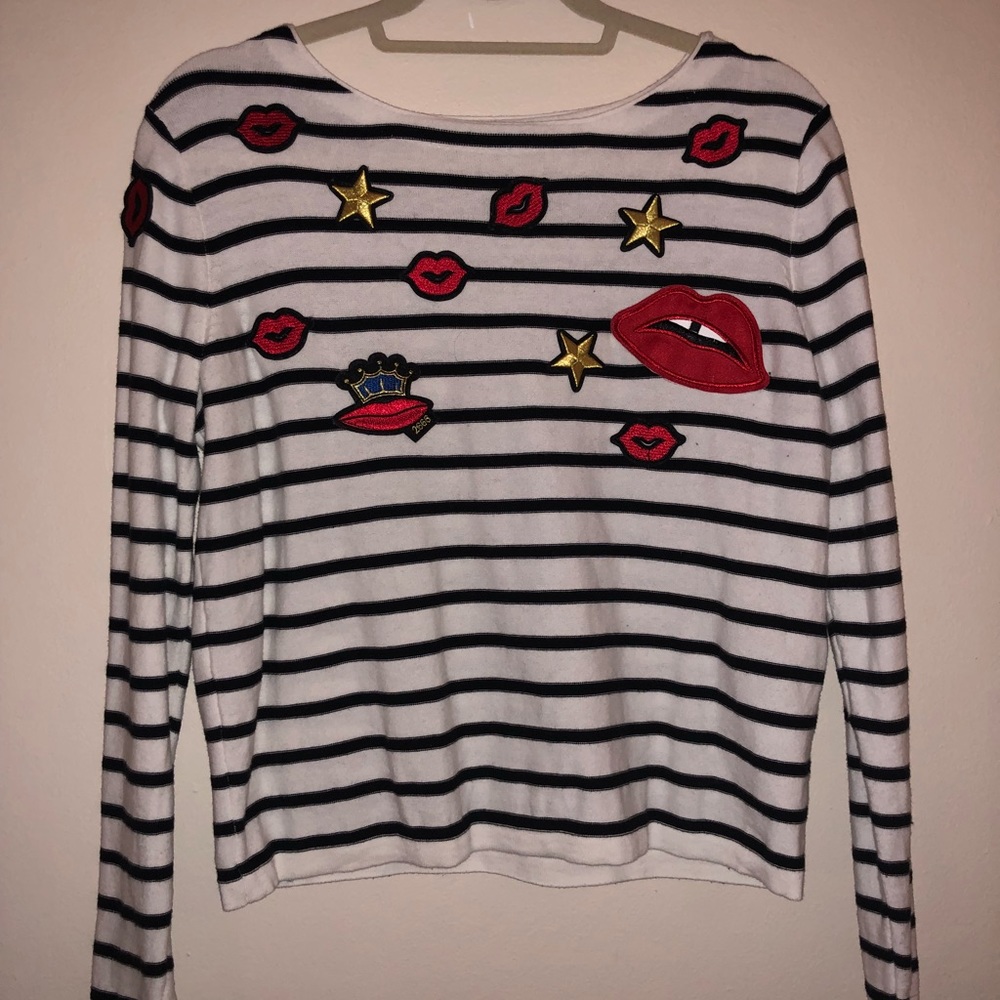 Fun Striped Sweater with Cute Details